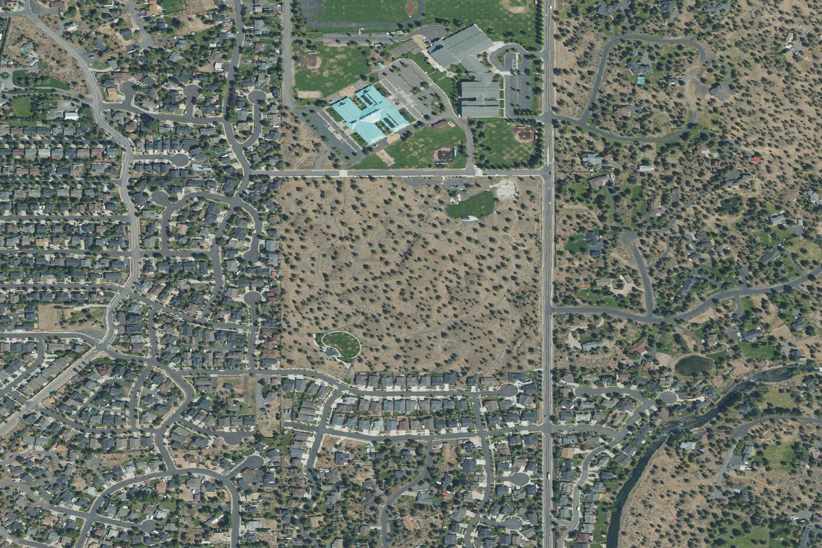 Aerial view of Rockridge Park Disc Golf Course
