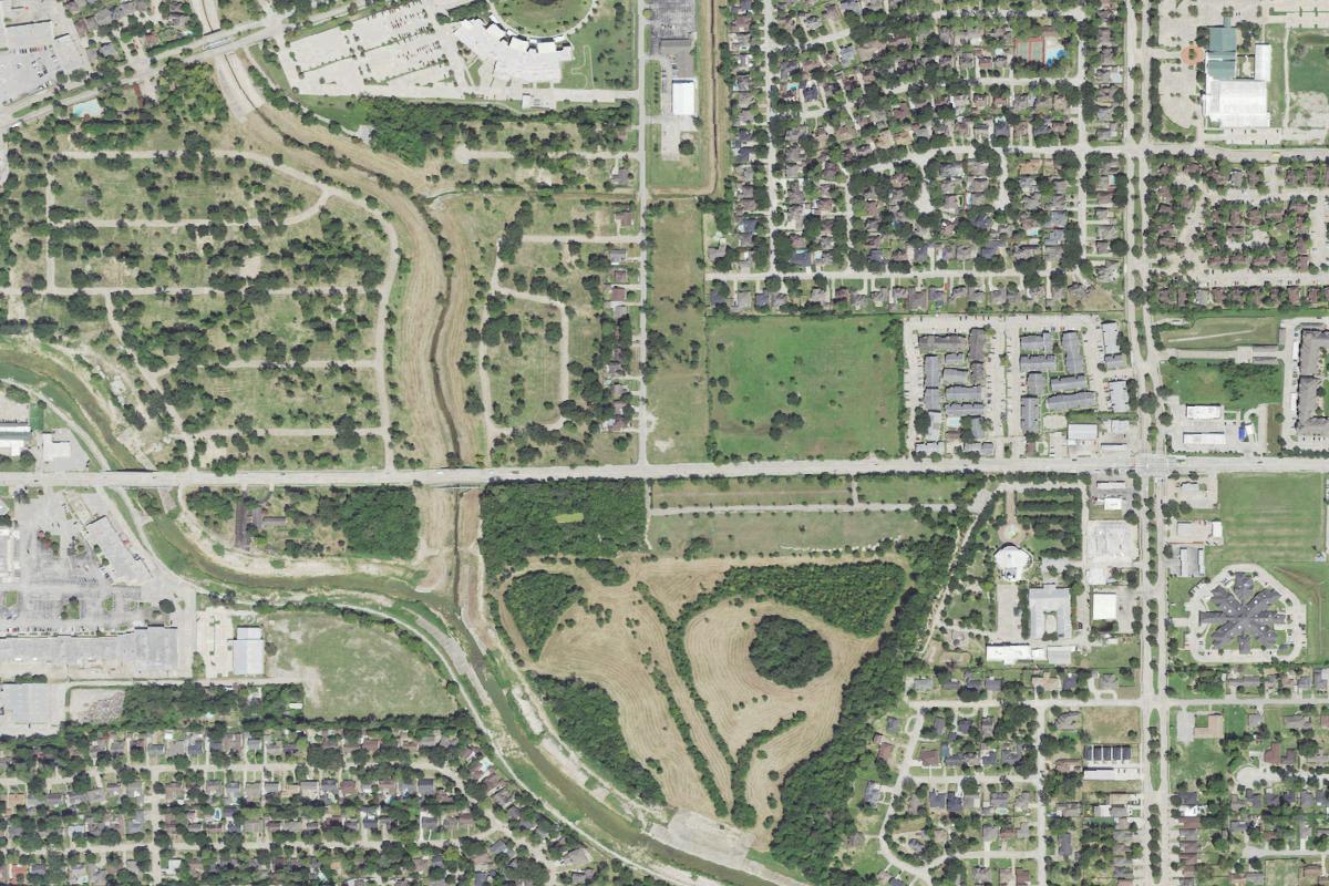 Aerial view of The Basin DGC